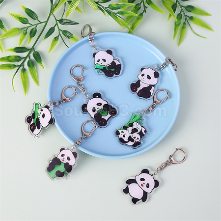 Customization Panda Acrylic Keychain Corporate Gifts