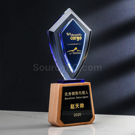 Customization Shield Crystal Trophy Corporate Gifts