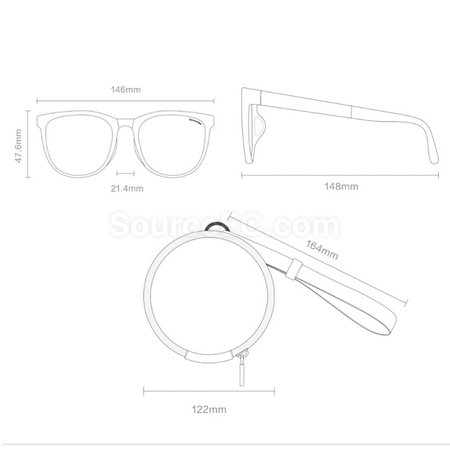 Customization Folding Sunglasses with Box Corporate Gifts