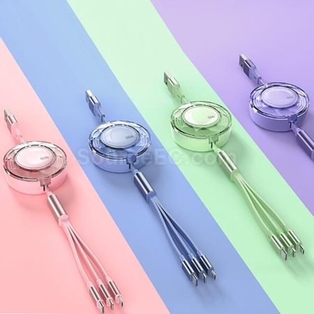 Customization 66W Super Fast Charging One-to-Three Charging Cable Corporate Gifts