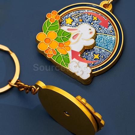 Customization Moon-gazing Rabbit Keychain Corporate Gifts