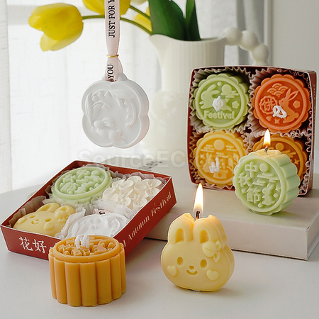 Customization Mid-autumn Mooncake Scented Candle Gift Set Corporate Gifts