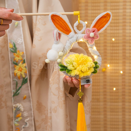 Customization Mid Autumn Festival DIY Rabbit Lantern (requires self-assembly) Corporate Gifts