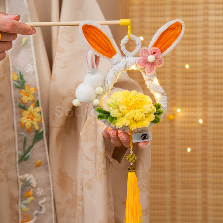 Customization Mid Autumn Festival DIY Rabbit Lantern (requires self-assembly) Corporate Gifts