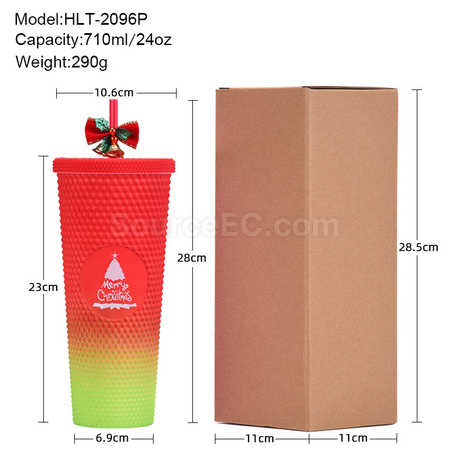 Customization 710ML Christmas Sippy Cup Corporate Gifts