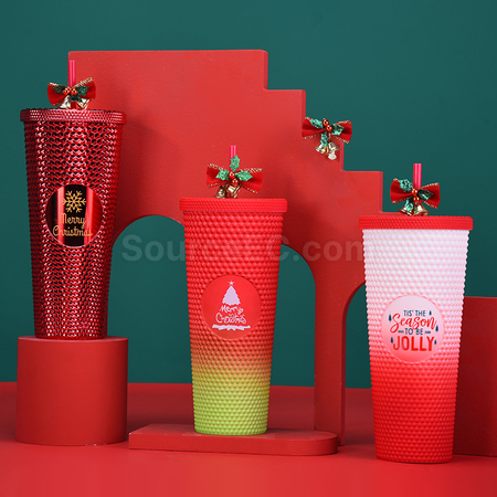 Customization 710ML Christmas Sippy Cup Corporate Gifts