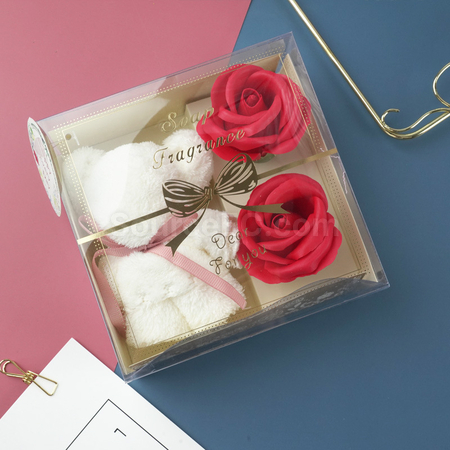 Customization Rose Soap Flower Towel Gift Box Corporate Gifts