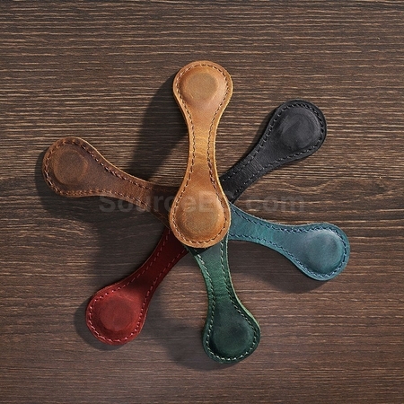 Customization Genuine leather magnetic bookmark Corporate Gifts