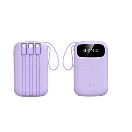 Customization 3C Certified Comes With Four Wires Mobile Power Bank Corporate Gifts