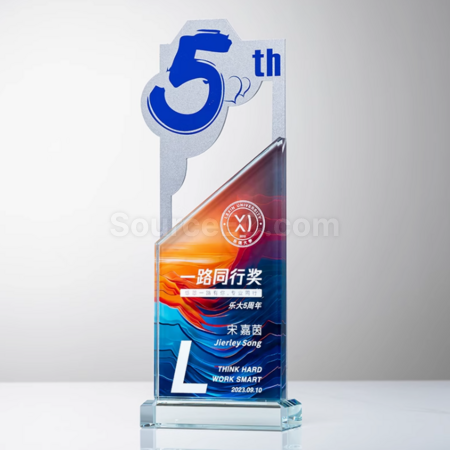 Customization Digital Crystal Metal Trophy Corporate Gifts