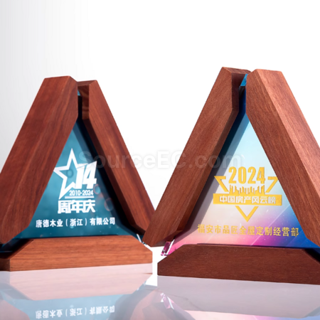 Customization Solid Wood Crystal Award Corporate Gifts