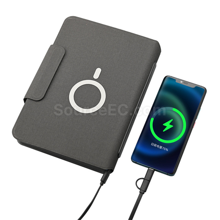 Customization Magnetic Wireless Charging Notebook Corporate Gifts