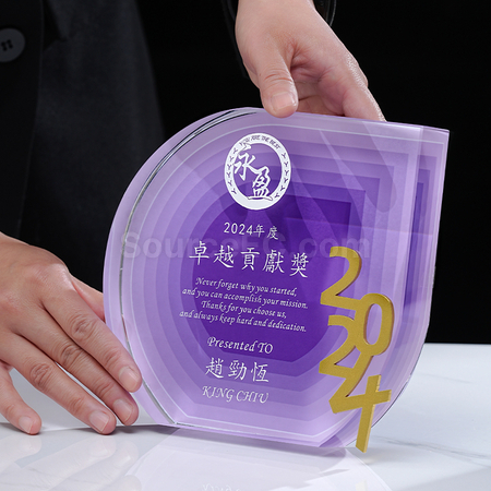 Customization Colour Printing Crystal Trophy Corporate Gifts