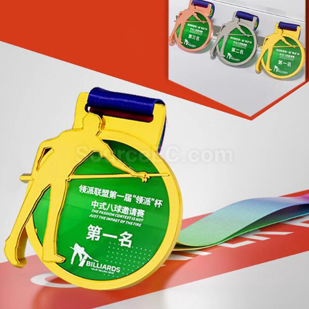 Customization Billiards Metal Medal Corporate Gifts