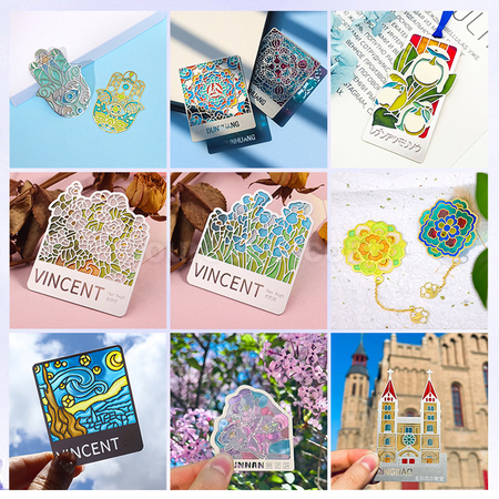 Customization Hollow Glazed Paint Magnet Bookmark Corporate Gifts