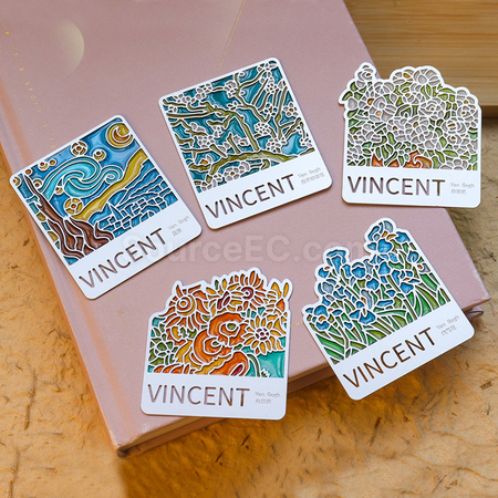 Customization Hollow Glazed Paint Magnet Bookmark Corporate Gifts