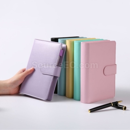 Customization A6 Macaron Folder Notebook Cash Saving Notebook Corporate Gifts