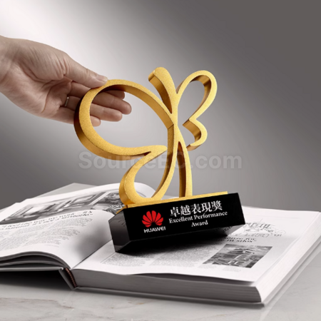 Customization Metal 3D Butterfly Award Seat Corporate Gifts