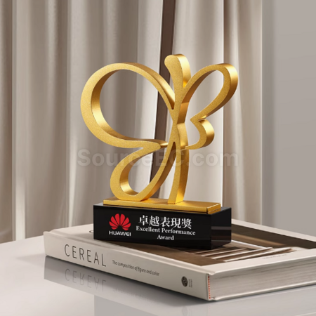 Customization Metal 3D Butterfly Award Seat Corporate Gifts