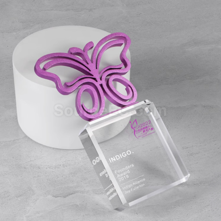 Customization Butterfly Trophy Corporate Gifts