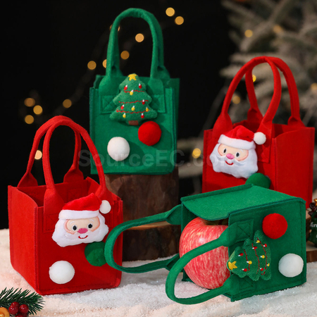 Customization Cartoon Christmas Felt Bag Corporate Gifts