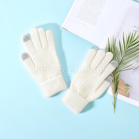 Customization Winter Scarf Hat Gloves Set Corporate Gifts