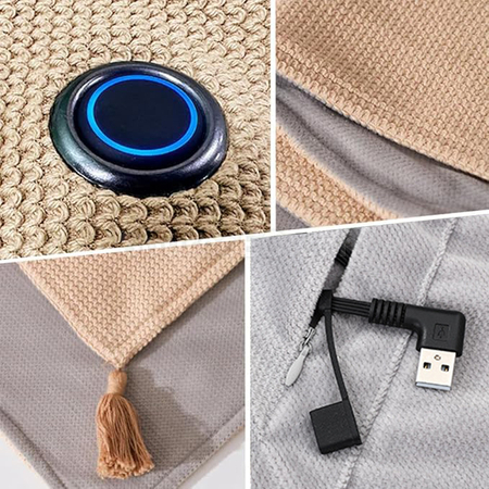Customization USB Charge Washable Shawl Blanket Corporate Gifts