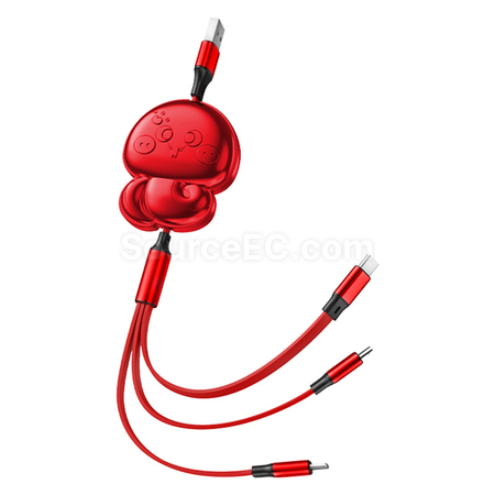 Customization 3 in 1 Retractable Quick Charge Data Line Corporate Gifts