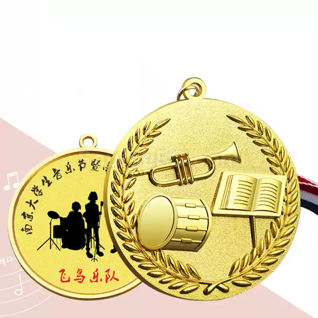 Customization Embossed Music Medal Corporate Gifts