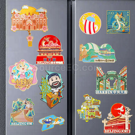 Customization Metal Quicksand Fridge Magnets Corporate Gifts