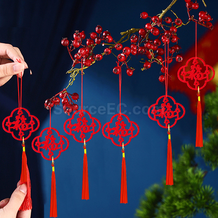 Customization Hollow Fu Character Pendant Corporate Gifts