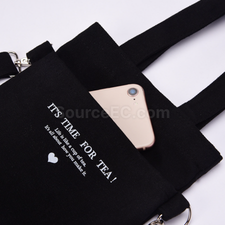 Customization Double Mouth Canvas Milk Tea Bag Corporate Gifts