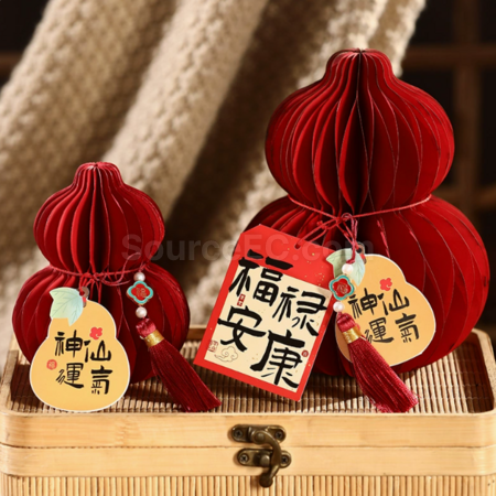 Customization Spring Festival Treasure Gourd Desktop Decoration Corporate Gifts