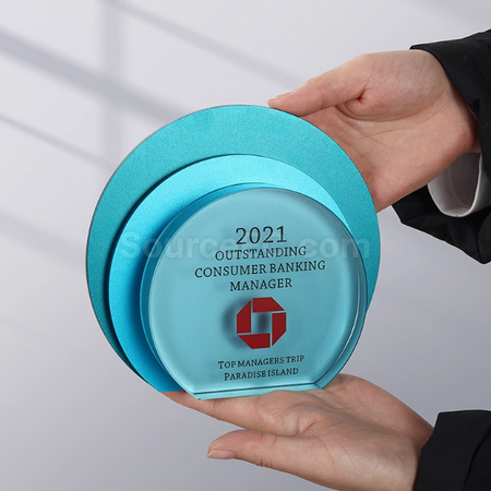Customization Creative Netal Crystal Trophy Corporate Gifts