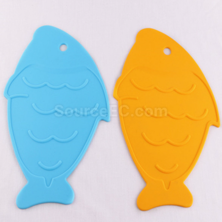 Customization Fish shaped silicone placemat Corporate Gifts