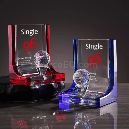 Golf Crystal Trophy