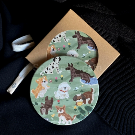 Customization Cute puppy coaster Corporate Gifts