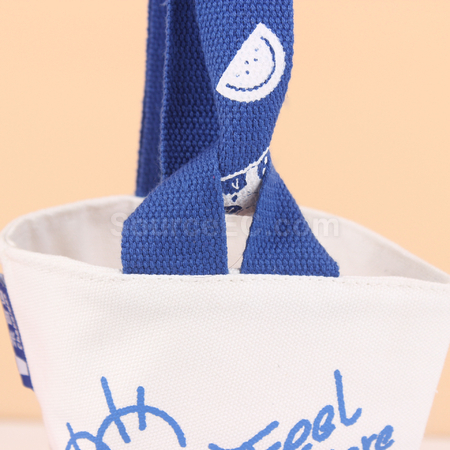 Customization Cotton Canvas Handheld Beverage Cup Bag Corporate Gifts