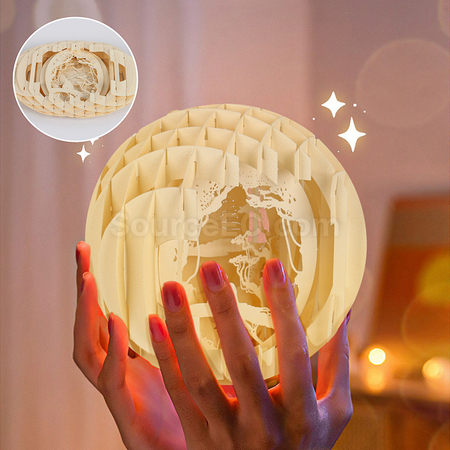 Customization Hand-Folded Paper Sculpture Ball Lamp Corporate Gifts
