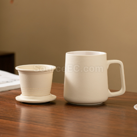 Customization Ceramic tea separation tea cup Corporate Gifts