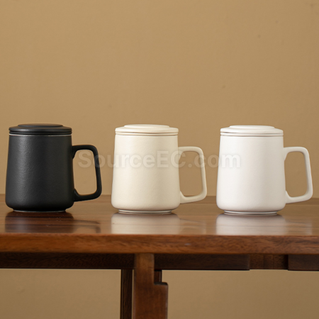 Customization Ceramic tea separation tea cup Corporate Gifts