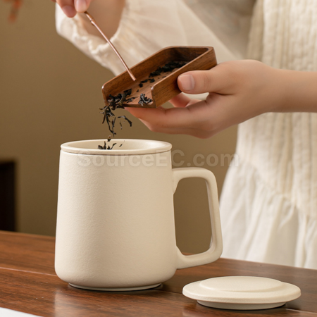 Customization Ceramic tea separation tea cup Corporate Gifts