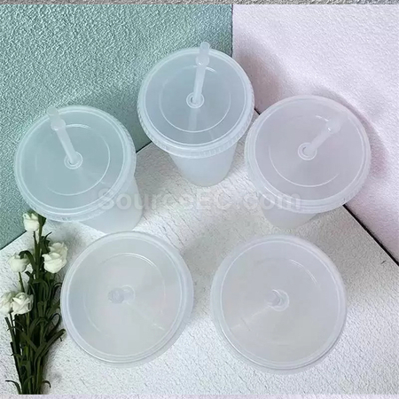 Customization PP Thick Straw Cup Corporate Gifts