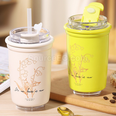 Customization Stainless Steel Dual-Drink Coffee Cup Corporate Gifts