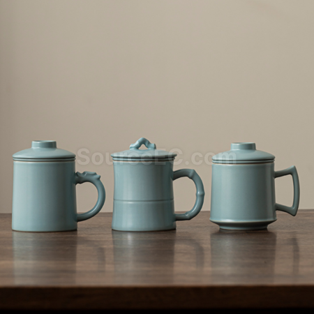Customization Ceramic filter tea cup Corporate Gifts