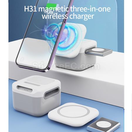 Customization Three-In-One Magnetic Wireless Charging Corporate Gifts