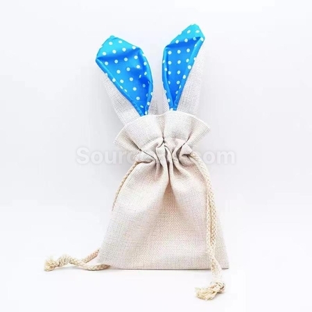 Customization Easter Bunny Ear Drawstring Bag Corporate Gifts