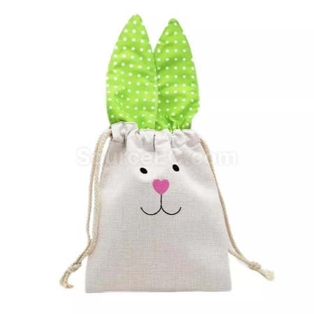 Customization Easter Bunny Ear Drawstring Bag Corporate Gifts
