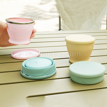Customization 150ML Foldable Silicone Cup Corporate Gifts