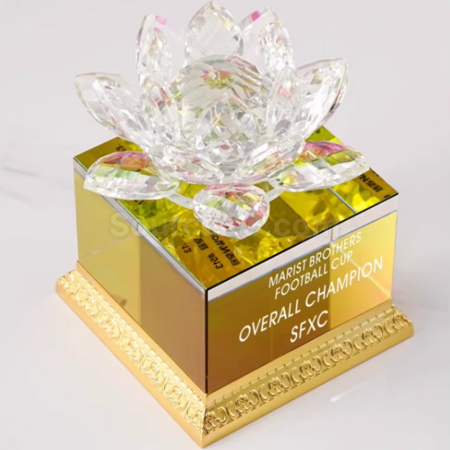 Customization Lotus Trophy Corporate Gifts